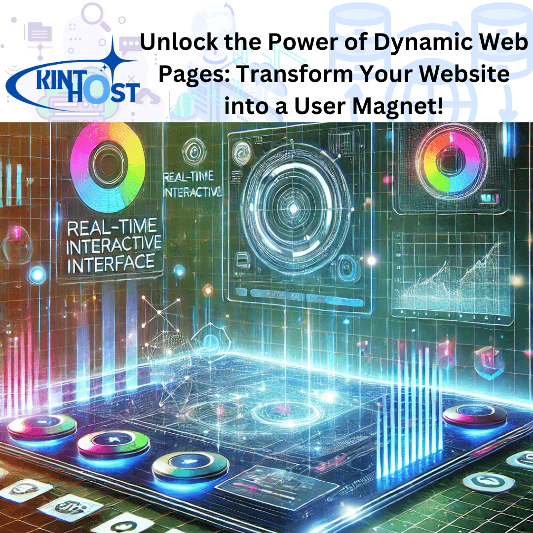 Unlock the Power of Dynamic Web Pages: Transform Your Website into a User Magnet! 2 A vibrant dynamic web page displaying interactive content, live updates, and personalized user interface elements.